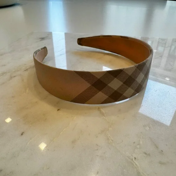 Burberry Pink Nova Check Headband - Picture 2 of 6
